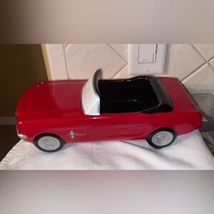 Like new 1965 Ford Mustang Convertible Planter Teleflora Ceramic Dish Muscle Car